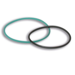 Kit O-Ring stub collettore MALOSSI, Testa Rossa Flangia di montaggio per PIAGGIO nero/blu, 2 pz