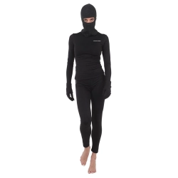 Calentador de muslos funcional TUCANO URBANO Polo Sud, negro, mujer, talla S, 95 % poliéster, 5 % elastano, largo