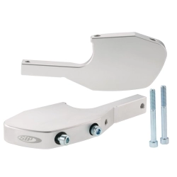 Adaptador de estriberas SIP para pasajero, para Vespa GTS/GTS Super/GTV/GT 60/GT/GT L 125-300ccm aluminio CNC, plata mate, como accesorio extremadamente atractivo