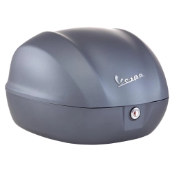 Bauletto originale Piaggio CM272912, 32 litri grigio opaco Titanium 742/B, per Vespa Sprint Sport 50-150. Portapacchi PI815000 e schienale esclusi.