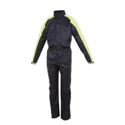 Tuta antipioggia TUCANO URBANO "Nano", nera, unisex, taglia L, 100% poliammide, traspirante, 100% impermeabile