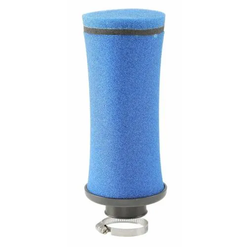 Filtro aria racing REPLAY "Ev. ..otype", 90°, attacco: 35/28 mm, l 185 mm, rosso, incluso connettore e staffa