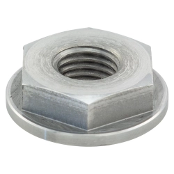 Dado M10x1,25 mm, esagonale, acciaio 42CrMo4, AF 19mm, h 7,0mm, con flangia ingranaggio primario, per Vespa 50-125/PV/ET3/PK50 -125/S/XL/XL2, per alberi motore speciali per motori accordati