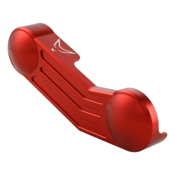 Copribraccio Sospensione RACEFOXX per Vespa Primavera/Sprint/GTS /GTS Super 50-300ccm ('14-'16) alluminio CNC, anodizzato rosso, piegato, rivestimento adesivo
