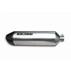 Scarico Racing MALOSSI RX, con catalizzatore, per PIAGGIO 350 Beverly Sport Touring i.e. 4 tempi, LC silver, silenziatore in acciaio inox, con e-norm, con terminali in carbonio ROAD-TUNING, per uso quotidiano & affidabile
