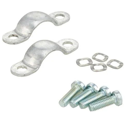 Clamps for securing gear lever shaft, inside handlebar, for Lambretta 125 LI 1°-2°/150 LI 1°-2°/175 TV 2° with hexagonal bolt