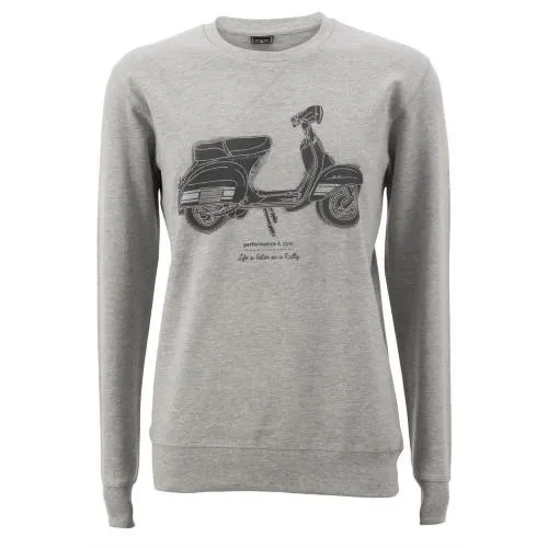 SIP "Life is better on a Rally" sweatshirt, grey, men's, size M, 90% cotton, 10% viscose