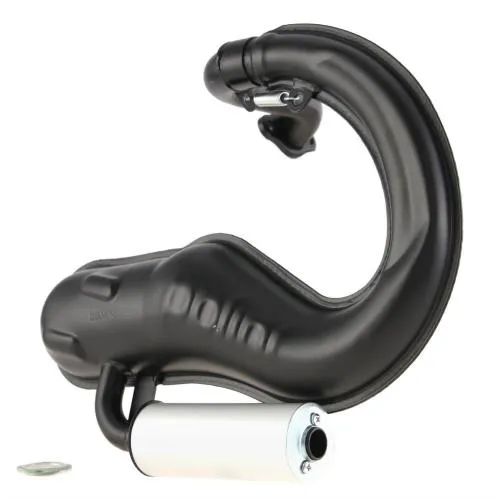 POLINI "Banana" Sport Racing Exhaust for Vespa PK50/S/SS/XL /XL2/XLS/HP/FL/N/Steel silencer, aluminium, left, SPORT-TUNING, high performance and road use