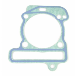 Junta de base del cilindro (th) 0,6 mm, PIAGGIO para Vespa ET4 125 alter Motor también para APRILIA/PIAGGIO Moj.. ito/Hexagon/Liberty/Sfera 125ccm Grado A - reparación perfecta