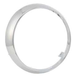 Cornice faro originale Piaggio 642662, plastica cromata tonda da avvitare, per Vespa Primavera 50 2T/4T e 125-150 3V compatibili.