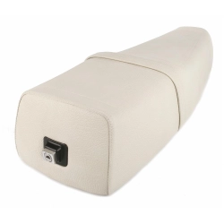 Saddle for Vespa PK50-125/S/XL /ETS, ivory, with lock, with belt