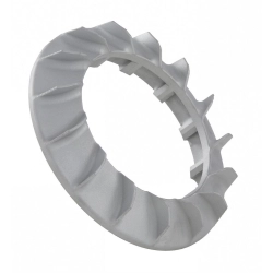 Ventola MMW HP4 75045800 in alluminio con pale curve, massa nominale 350 g, per Vespa 50-125, Primavera, ET3, PK, XL e XL2.