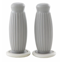Manopole SIP Bubble 37087000 per tubi Ø22/22 mm: Ø interno 20/20 mm, lunghezza 115 mm e colori grigio chiaro RAL 7035 e bianco.