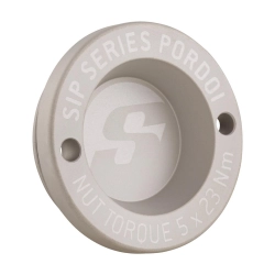 12" hub cover, front rim, SIP PORDOI SERIES for Vespa GTS/GTS Super/GTV/GT 60/GT/GT L 125-300ccm Ø 42 mm, CNC aluminium, matt silver anodised, an extremely attractive accessory