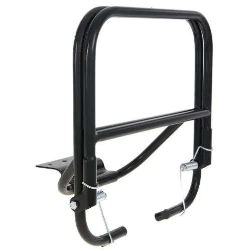 Portaequipajes trasero, CUPPINI para Vespa 125 VNA/VNB/GT/GTR /Super/TS/150 VBA/VBB/GL /Sprint/V/Super/T4/160 GS 2° /180 SS/Rally negro, superficie de carga: 23x25 cm, plegable, una barra