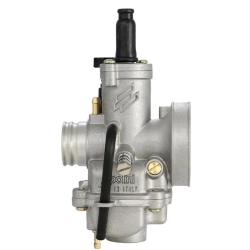 Carburatore POLINI CP 19mm attacco motore: 25mm, con. ..nzionamento filtro: 47mm, getto principale 90, getto miscela minimo 40, spillo 14/22, con pulsante di strozzatura ROAD-TUNING, per uso quotidiano e affidabile