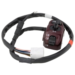 Comando elettrico sinistro originale Piaggio 63984900YR1, rosso Chianti 102/A, per Vespa GTV 300 2010-2013 e LXV 125 i.e. compatibili.