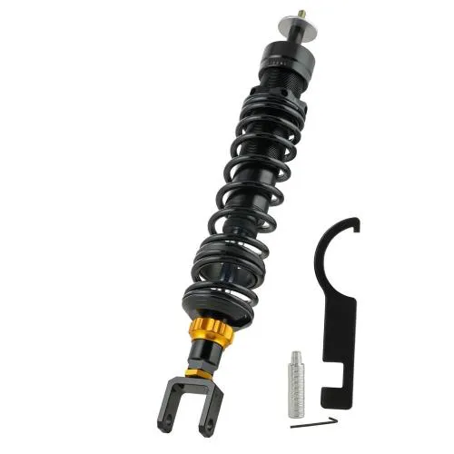 Ammortizzatore posteriore ZELIONI Black Edition per Vespa Prima.. ..vera/Sprint 50ccm 2T/4T, corpo: nero, molla: nero, precarico molla: regolabile in continuo, Telaio SPORT - confortevole