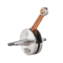 Árbol motor SIP PREMIUM para Vespa 150 GS también para MOTOVESPA 150 S, `64 aspiración directa, carrera 57,0 mm, biela 105,0 mm, pasador 15 mm, con cono en ambos lados, con casquillo de bronce, grado AA - para una reparación de primera clase