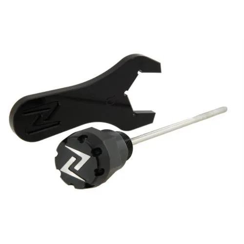 Tappo olio motore Zelioni ZELDSTB1 in alluminio CNC anodizzato nero, con chiave, per Vespa Primavera e Sprint 125-150 i.e. 3V 4T AC.