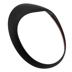 Luz delantera SIP PORDOI para Vespa GTS/GTS Super/GT/GT L 125-300ccm de plástico, negro mate, con aro de luz MV, para pegar