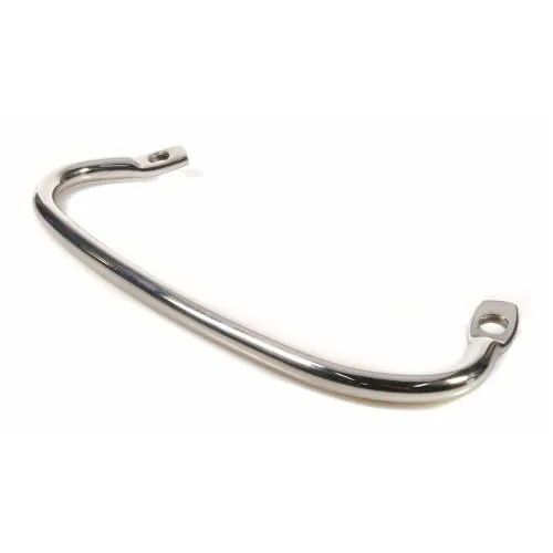 Maniglione Repro Teile 24105355 dritto, 180 mm e inox V2A lucidato per sella singola Vespa 125 VNA e 150 VL, VB e VGL1 compatibili.