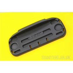 Rear upgrade kit, SLUK Bracket for Vespa GTS/GTS Super/GTV/GT 60/GT/GT L 125-250ccm plastic, black, load area: 53x21 cm, for original PIAGGIO luggage rack