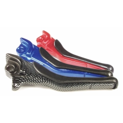 Juego de palancas deportivas de freno derecho e izquierdo, freno de disco delantero/freno de tambor trasero, para GILERA Stalker, aluminio, aspecto carbono, como accesorio extremadamente atractivo