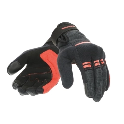 Guanti Tucano Urbano Lady Penna neri da donna, taglia XS, omologati CE EN 13594. Composizione: 45% poliestere, 40% poliuretano, 15% neoprene.