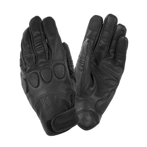 Guantes TUCANO URBANO Gig Pro, negros, unisex, talla S, 100 % piel, EN 13594