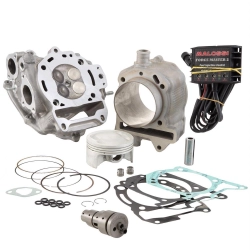 Tuning Kit MALOSSI 218 cc per Vespa GTS Super/Super Sport 125 i.e., 4 tempi, LC Leader 125cc 4 tempi LC i.e., Ã 75,5 mm, alluminio, corsa 48,6 mm, 2 fasce elastiche, spinotto 15 mm, cilindro incluso, testa V4, albero a camme, Forcemaster, TUNING SPORT -
