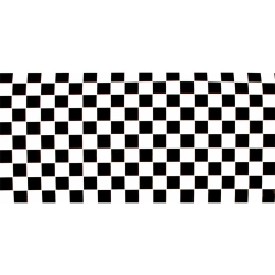 Adhesivo SIP plaid, negro/blanco, l=2000 mm, l=100 mm, plaid 6 mm