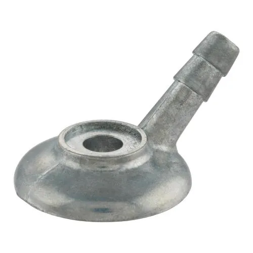 Raccordo benzina Dell'Orto 0610600 38 a 45°, metallo, Ø6 mm per SHA 14/15/16 e Piaggio Ciao, PX, Si, Bravo. Codice distributivo MB06106.