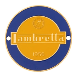 Emblema "j LAMBRETTA 1956", per fissaggio Lambretta: 2 rivetti