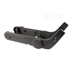 Coppia fiancatine RMS nere in plastica per Piaggio Ciao 50 con variatore, anni 1980-1988, telai C7E2T e C7V4T.