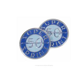 Placa adhesiva para baúl para Vespa 50SS 2 piezas