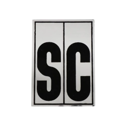 Placa adhesiva para guardabarros de ciclomotor Ciao SC