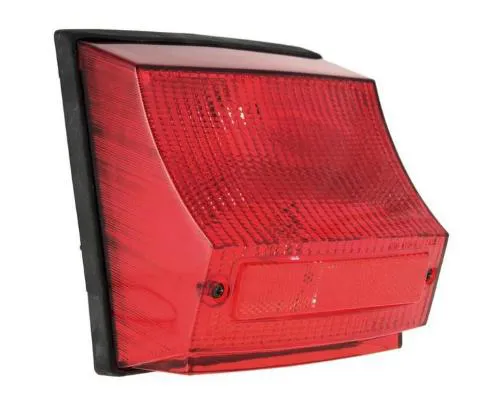 Fanale posteriore LML per Vespa 125 T5, con trasparente rosso e fornito senza lampadine; riferimento comparativo Piaggio 232771.