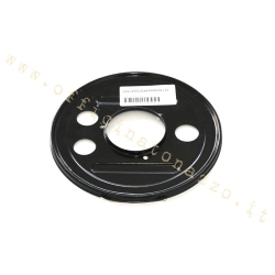 Parapolvere RMS in metallo nero per tamburo posteriore Vespa da 10 pollici. Per PX, T5, GT, GTR, TS, Rally e Sprint compatibili.