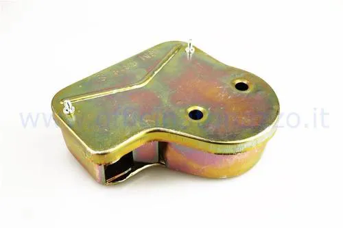 Scatola filtro aria Olympia 71575ME in metallo, altezza 30 mm, per carburatore Dell'Orto SHB 16/10 di Vespa 50 N, L e R compatibili.