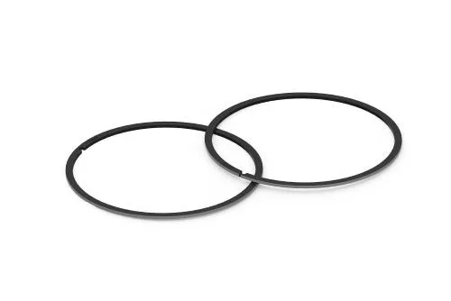 Coppia di fasce elastiche Malossi 3518104 rettangolari KDN5 cromate, misura 63 x 1 mm, per gruppi termici 3117676 e 3118005.