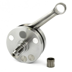 Árbol motor Pinasco con hombros llenos, cono 20, carrera 60, caletado para Vespa PX 200