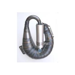 Marmitta VMC Artigianale KIFLY per Vespa Primavera, Special completa di silenziatore attacco 62mm