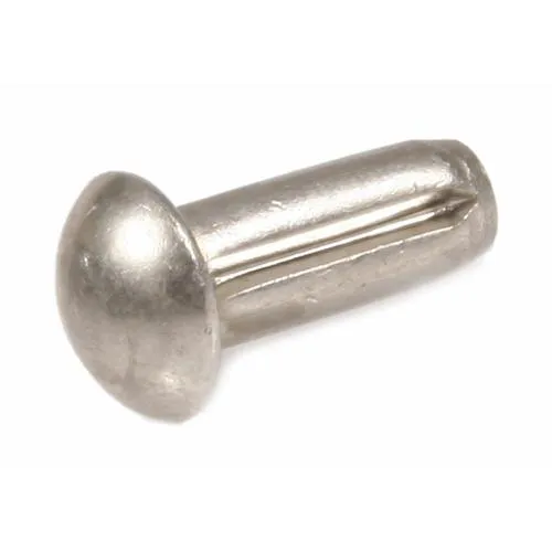 Ribattino a testa tonda SIP 31121100, misura 3x10 mm, per coperchio bloccasterzo ovale delle prime serie Vespa compatibili.
