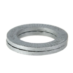 Self-locking washer, zinc-plated steel, ø 7 mm