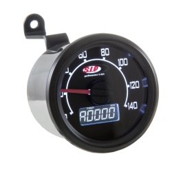 Strumento SIP 2.0 50001200 Ø48 mm per Vespa 50 N/L/R/S e 90: contachilometri digitale, contagiri analogico 14.000 rpm e quadrante nero.