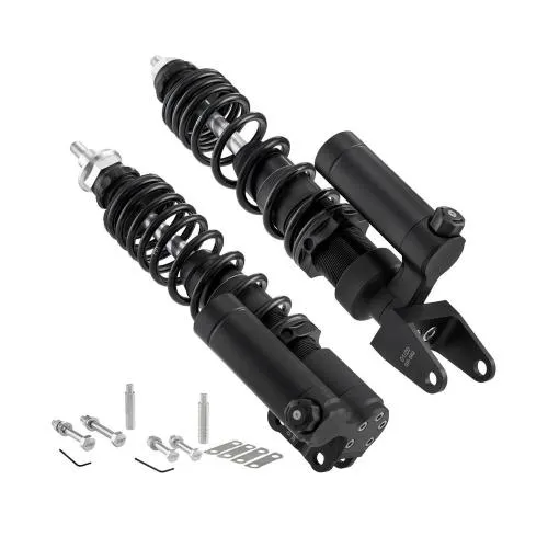 Kit SIP Performance 2.0 Race 76001PMB per Vespa PX e T5: anteriore 240 mm, posteriore 340 mm, molle 70/150 LB e regolazioni complete.