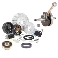 Kit SIP PERFORMANCE by VAPE 510019RA per convertire la Vespa Rally 200 Femsatronic a un'accensione elettronica 12 V AC da 110 W.