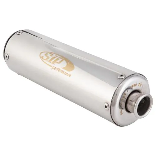 Silenziatore SIP Performance 20006SS per scarichi NG/2.0 e PM: inox, 270 mm, Ø77 mm, interno Ø25 mm, montaggio avvitato con guarnizione.