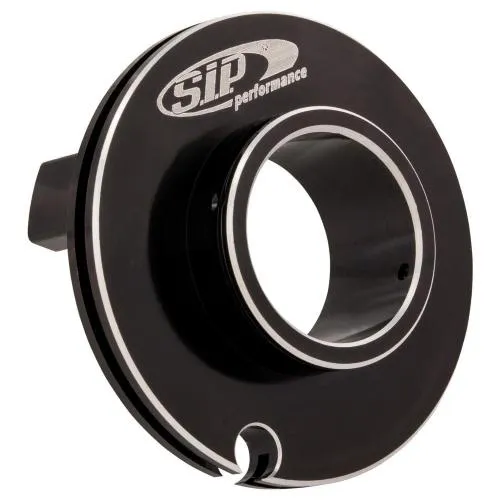 Puleggia acceleratore SIP 13978720 in alluminio CNC nero, diametro 50 mm e corsa corta, per Vespa PK, PX, T5 e LML compatibili.